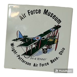 Air Force Museum Ceramic Tile Trivet Patterson AirForce Base, Ohio‎ Made Japan
